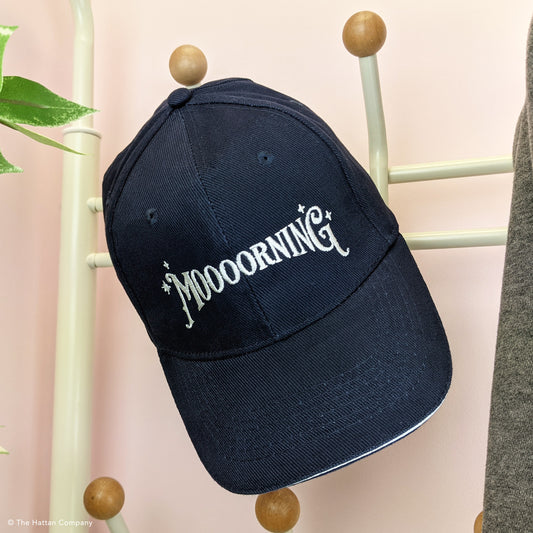 Moooorning Navy Baseball Cap